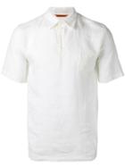Barena Front Placket Shortsleeved Shirt, Men's, Size: 48, Nude/neutrals, Linen/flax
