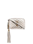 Saint Laurent Lou Metalassé Belt Bag - Metallic