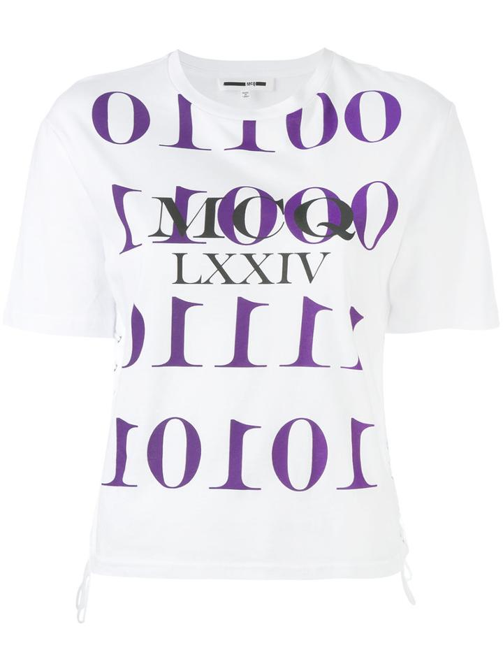 Mcq Alexander Mcqueen - Logo Printed T-shirt - Women - Cotton - M, White, Cotton
