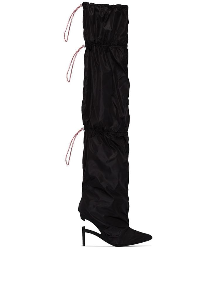 Unravel Project 100 Broken Heel Boots - Black