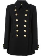 Burberry Military Jacket, Women's, Size: 8, Black, Polyamide/viscose/wool