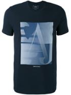 Armani Jeans - Graphic Logo T-shirt - Men - Cotton/spandex/elastane - Xl, Blue, Cotton/spandex/elastane