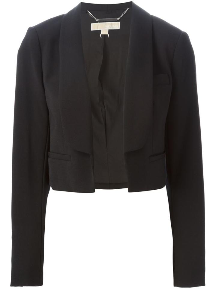 Michael Michael Kors Shawl Lapel Cropped Blazer