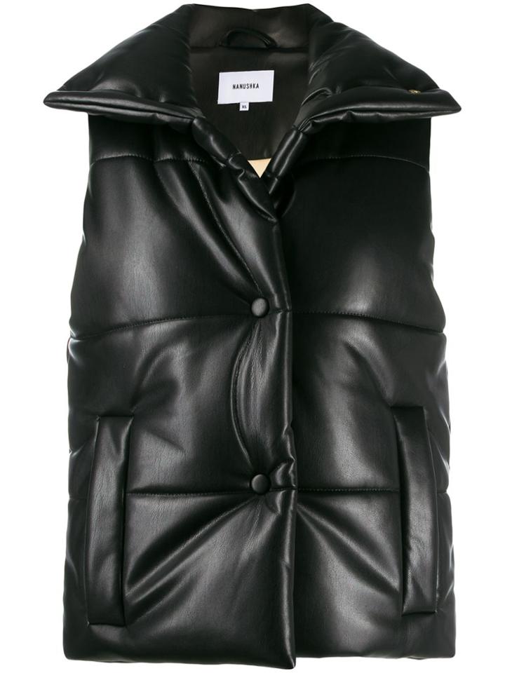 Nanushka Short Padded Gilet - Black