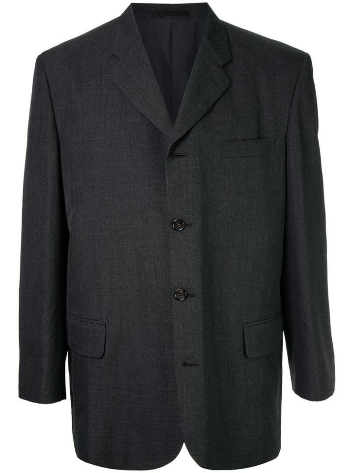 Comme Des Garçons Pre-owned Notched Structured Blazer - Black
