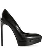 Saint Laurent Paris Pumps, Women's, Size: 11, Black, Leather