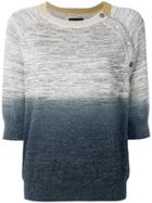 Zadig & Voltaire Ombre Cropped Sweater - Grey