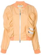 Aalto Zipped Bomber Jacket - Yellow & Orange
