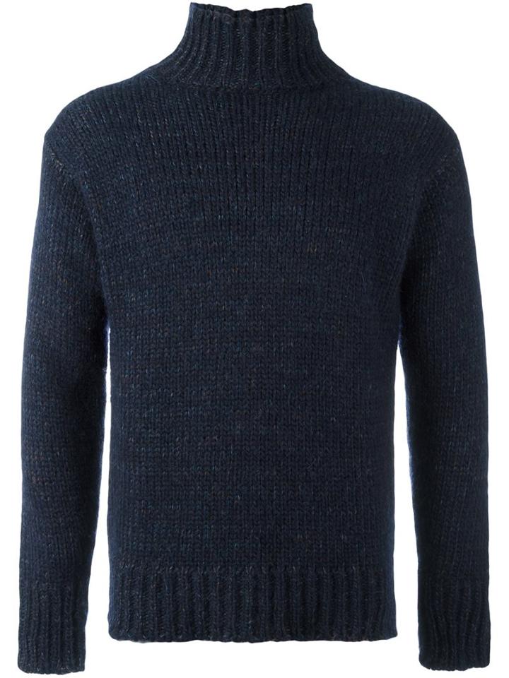 Boglioli Ribbed Roll Neck Jumper