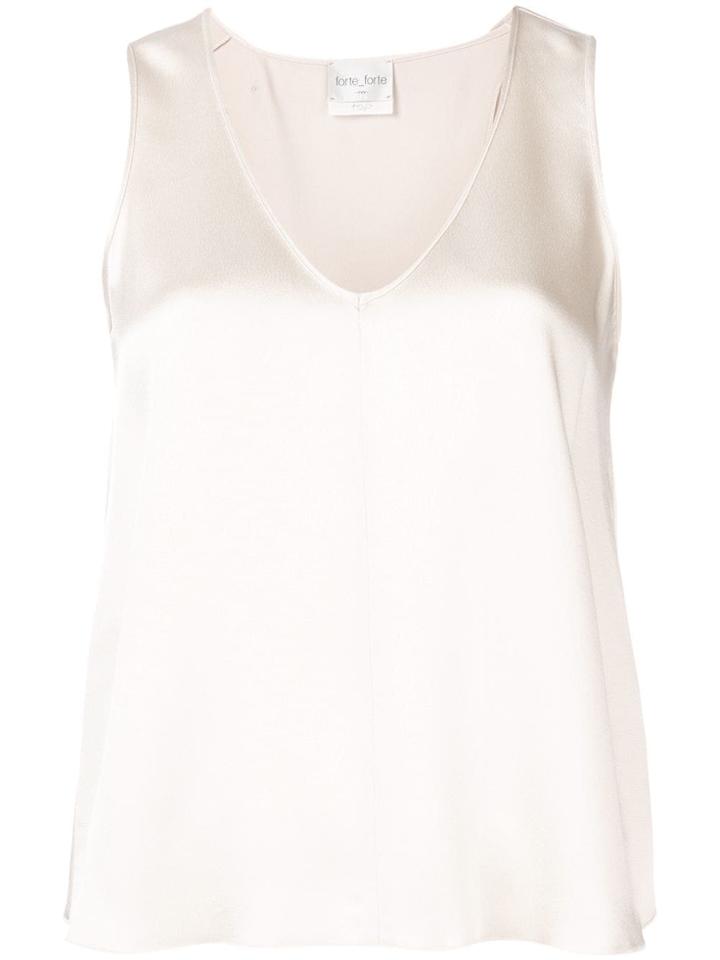 Forte Forte V-neck Top - Neutrals