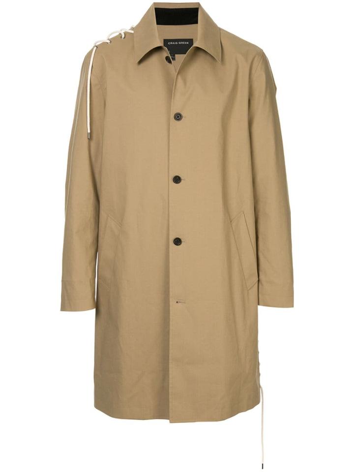Craig Green Button-up Parka Coat - Brown