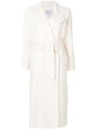 Max Mara Alacrè Wrap-around Belted Coat - White