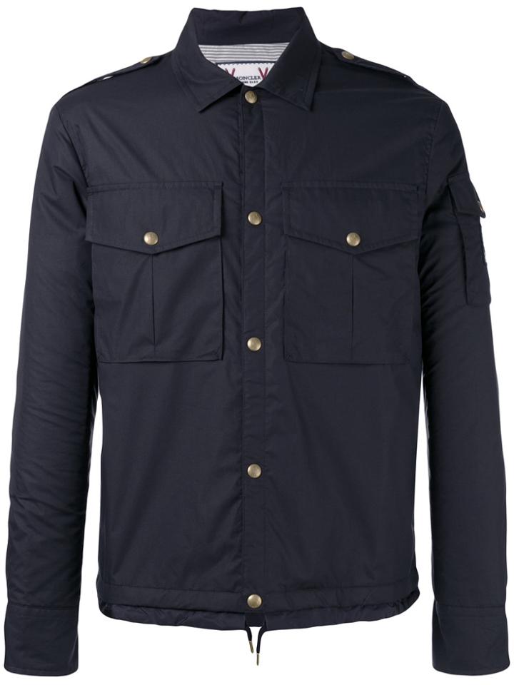 Moncler Gamme Bleu Snap Button Jacket - Blue