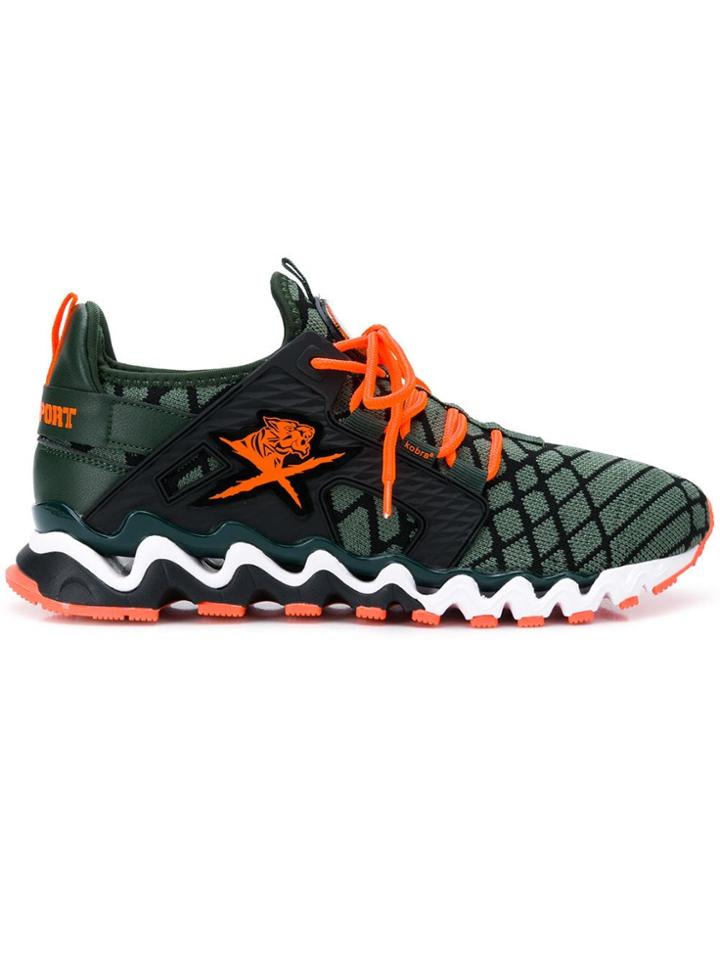 Plein Sport Runner Tiger Sneakers - Green