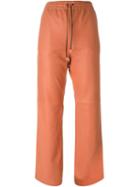 Joseph Drawstring Trousers, Women's, Size: 38, Nude/neutrals, Lamb Skin