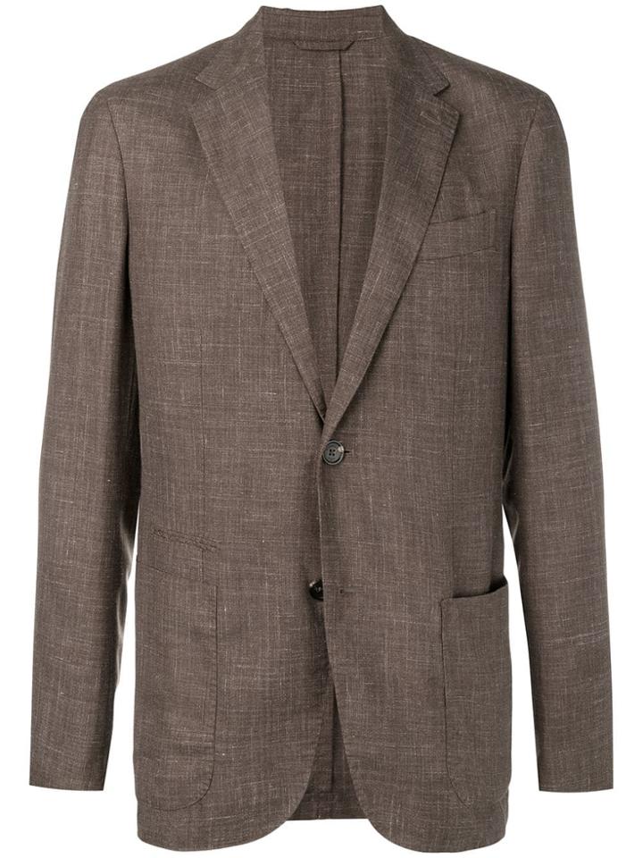 Ermenegildo Zegna Slim-fit Blazer - Brown