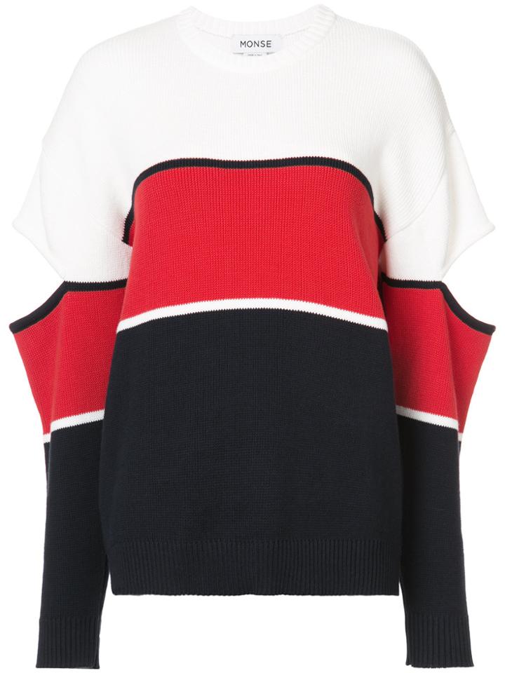 Monse Slit Sleeves Jumper - Red