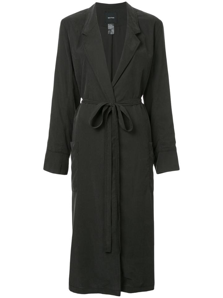 Smythe Bathrobe Trench Coat - Black