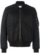 Saint Laurent Relaxed Fit Bomber Jacket, Men's, Size: 50, Black, Cotton/polyamide/wool