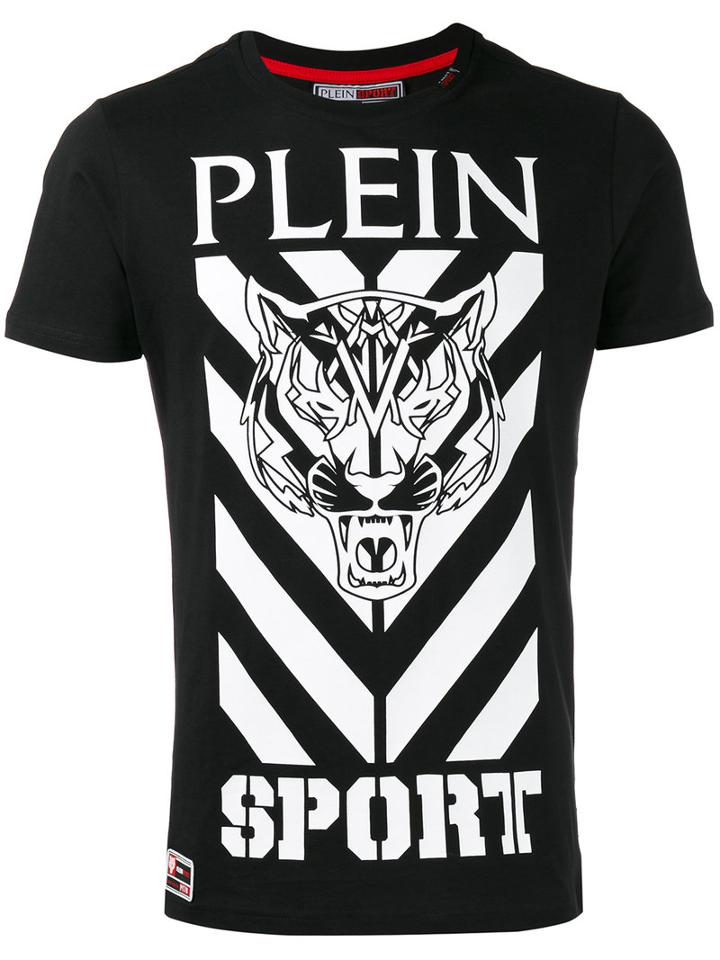 Plein Sport - Logo Print T-shirt - Men - Cotton - Xl, Black, Cotton