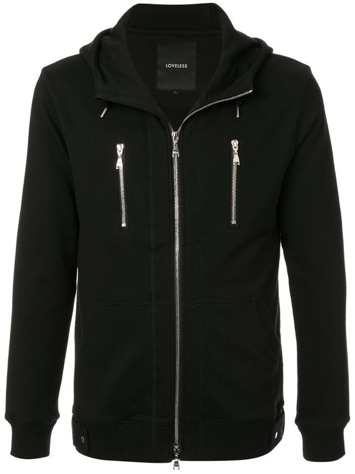Loveless Kangaroo Pockets Hoodie - Black