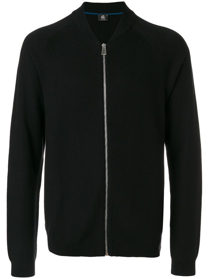 Ps By Paul Smith - Zip Cardigan - Men - Cotton - Xs, Black, Cotton