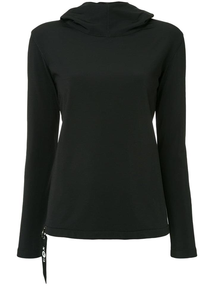 Kru Hooded Thermal Sweater - Black