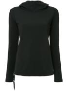 Kru Hooded Thermal Sweater - Black