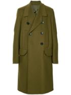 Rick Owens Officer Double-breasted Coat - Green