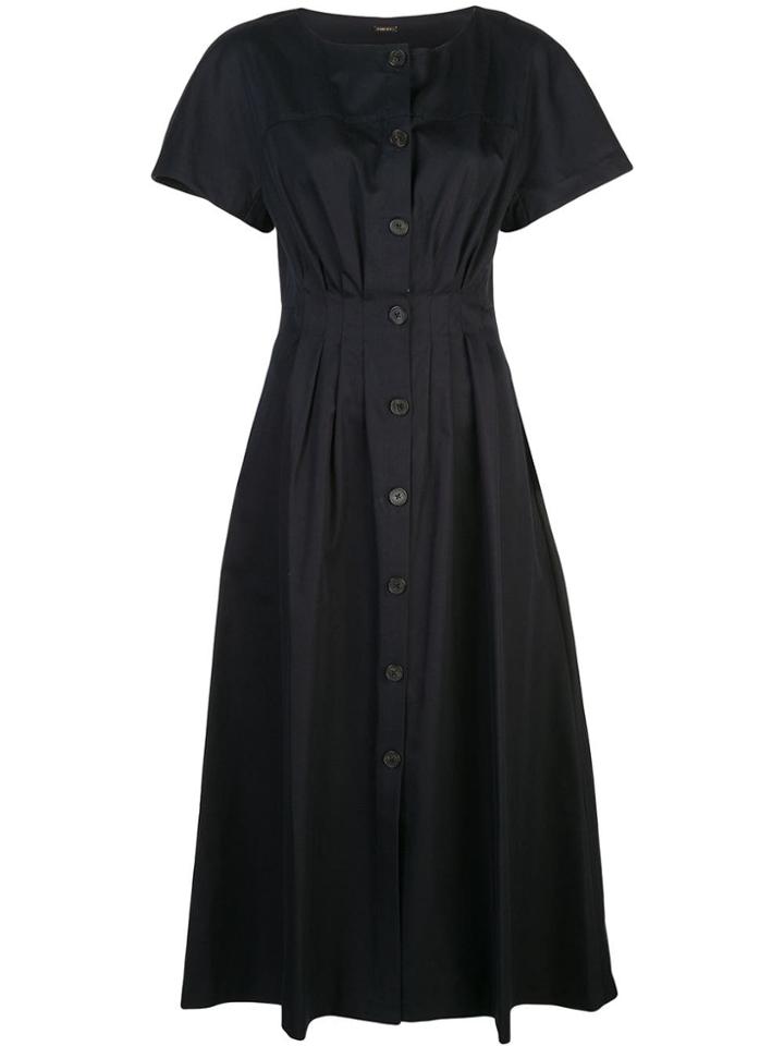 Adam Lippes Button-through Midi Dress - Black