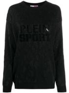 Plein Sport Jacquard Spotted Pattern Jumper - Black