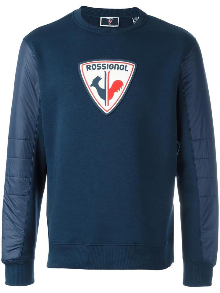 Rossignol Logo Patch Sweatshirt, Men's, Size: Xl, Blue, Cotton/polyester