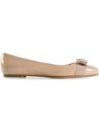 Salvatore Ferragamo Varina Ballerinas, Women's, Size: 39, Nude/neutrals, Patent Leather