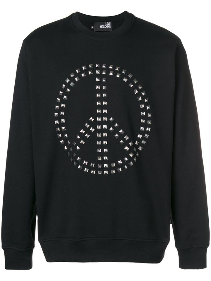 Love Moschino Peace Love Sweatshirt - Black