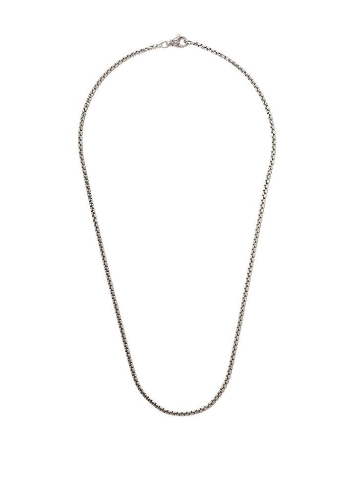 David Yurman 24 Length Small Box Chain Necklace - Metallic