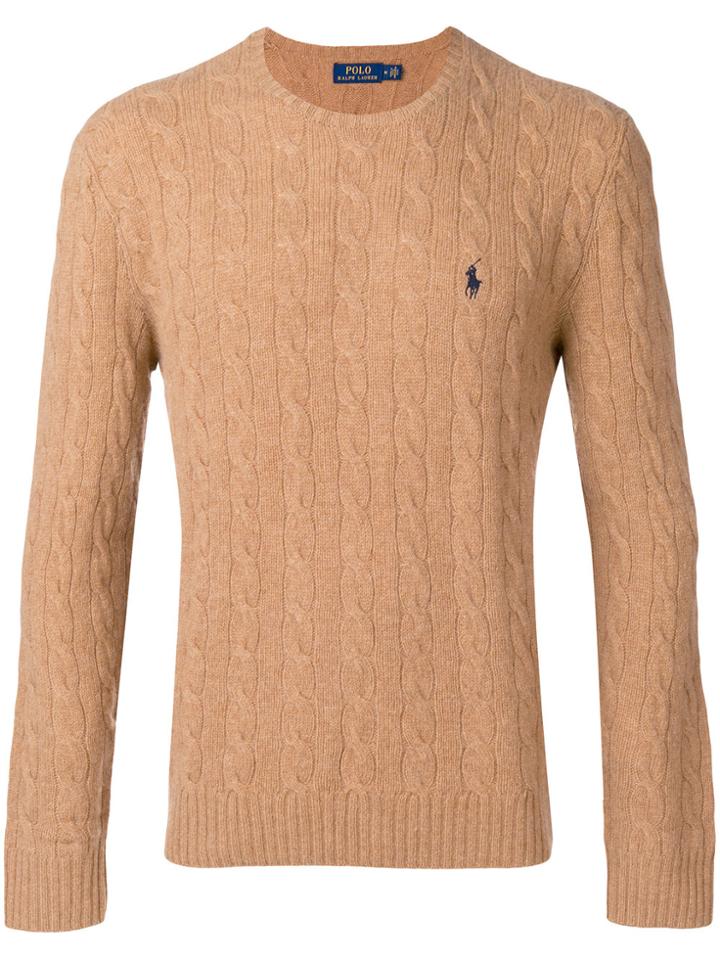 Polo Ralph Lauren Cable-knit Jumper - Brown