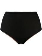 Fisico Knitted Style Bikini Bottoms - Black