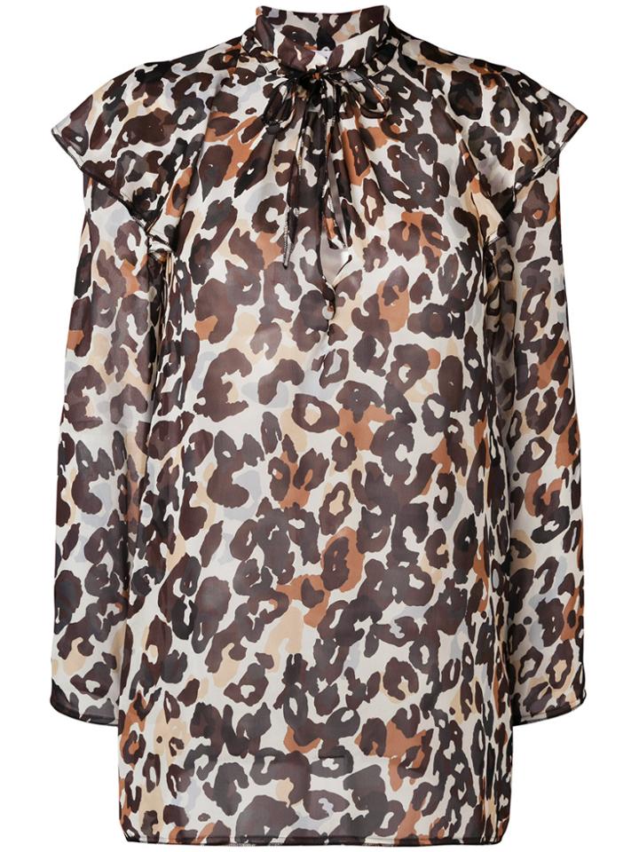 Sonia Rykiel Leopard Print Blouse - Nude & Neutrals