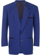 Comme Des Garçons Vintage Padded Shoulder Blazer, Men's, Size: Medium, Blue