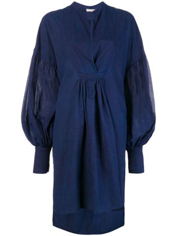 Atelier Bâba Handwoven Shirt Dress - Blue