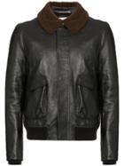 Saint Laurent Slp Flight Jkt Blk Cgnc - Black