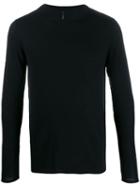 Transit Slim-fit Crew Neck Pullover - Black