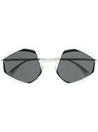 Mykita Achilles Geometric Sunglasses - White