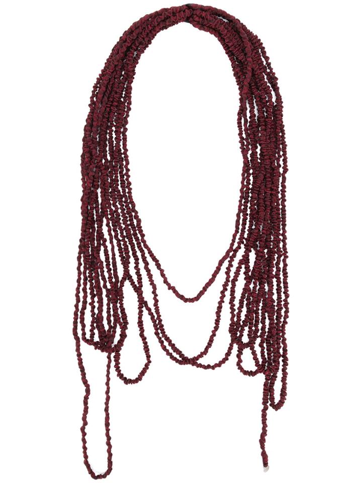 Maria Calderara String Scarf - Red