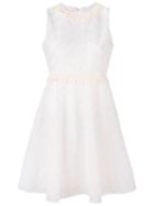 Giamba - Floral Embroidery Dress - Women - Cotton/polyester - 42, White, Cotton/polyester