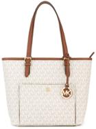 Michael Michael Kors Monogrammed Tote - Nude & Neutrals