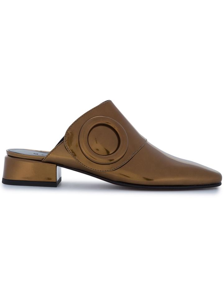 Boyy Pointed Toe Mules - Brown