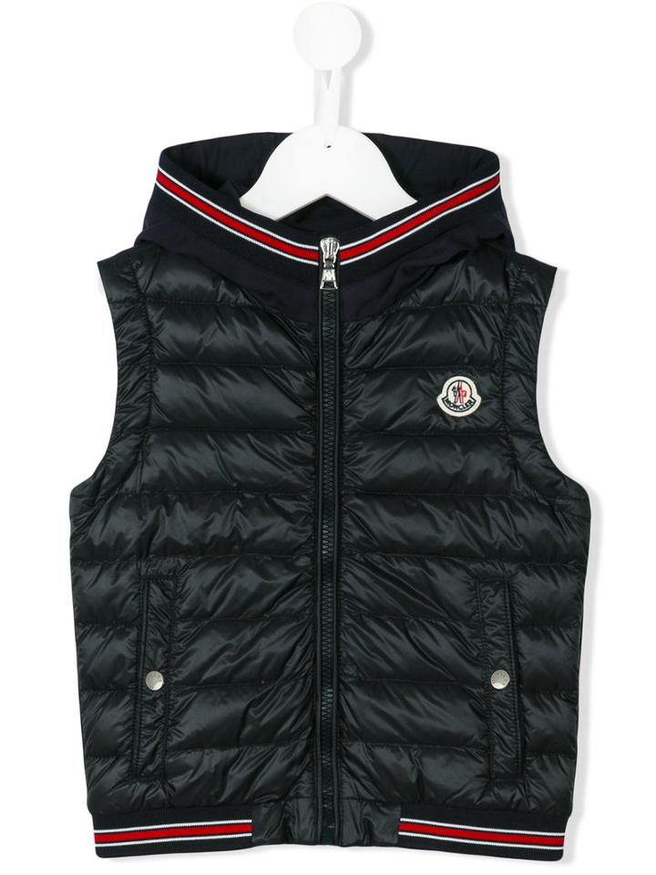 Moncler Kids - Padded Vest - Kids - Cotton/feather Down/polyamide/polyamide-8 - 5 Yrs, Toddler Boy's, Blue