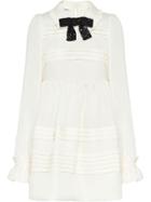 Miu Miu Gazar Bow Dress - White