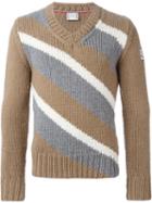 Moncler Gamme Bleu Striped Jumper
